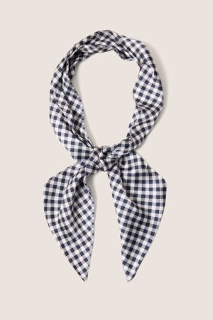 Betty Gingham Skinny Scarf