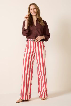 Maker Wide Leg Stripe Pant