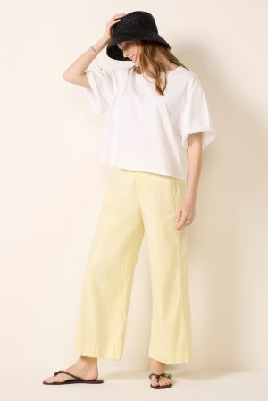 Joelle Stretch Linen Crop Pant