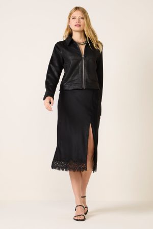 Satin Skirt w Lace