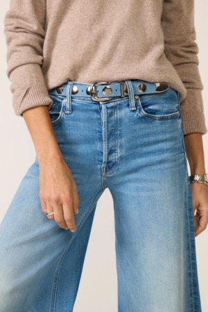 Brett Studded Suede Belt