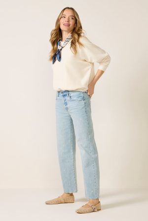 Lexi Bowed Straight Jean